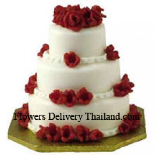 Huge 3 Tier Vanilla Cake