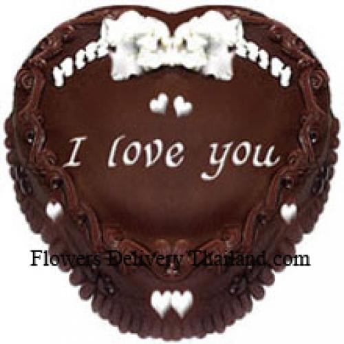 1 Kg Chocolate Heart Cake