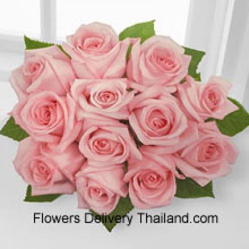 12 Beautiful Pink Roses