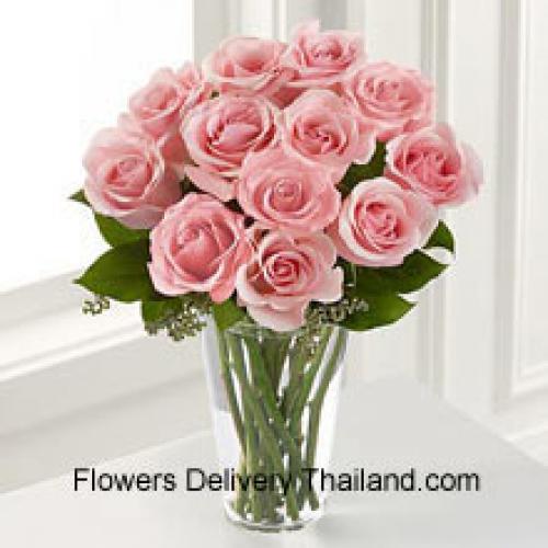 12 Dreamy Pink Roses